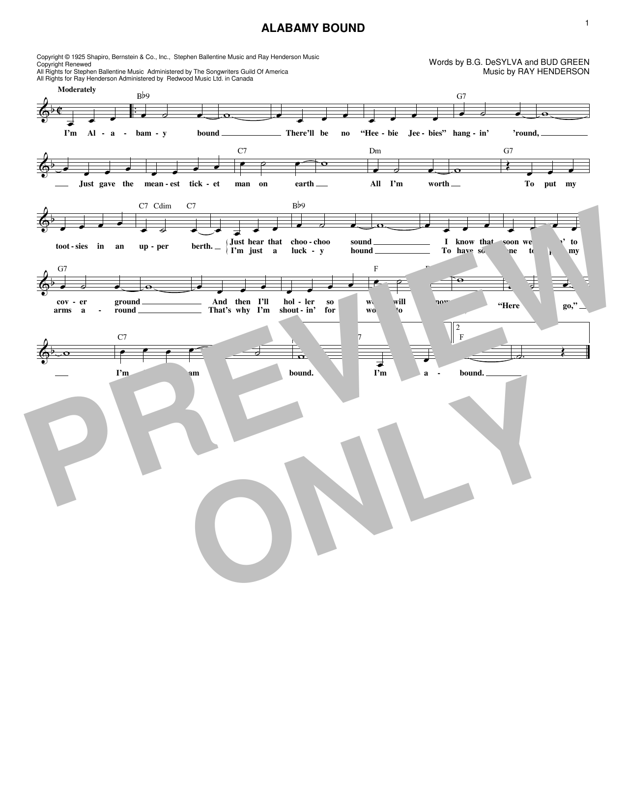 Produktbild zu: Alabamy Bound