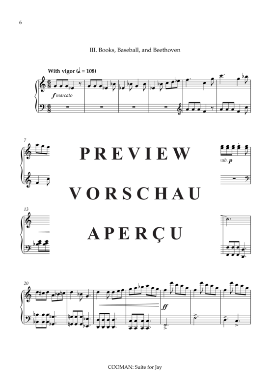 Product gallery: Page 7 of 9 Suite for Jay , , Piano Solo