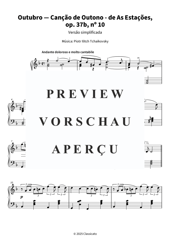 gallery: Outubro - Versão simplificada, , (Klavier Solo)