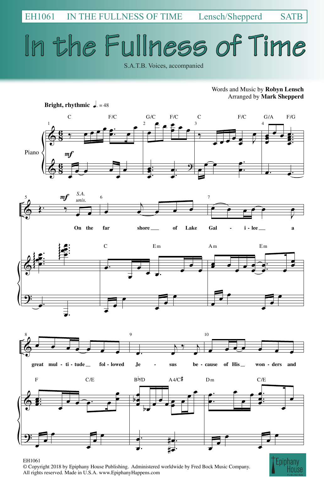 Produktbild zu: In The Fullness Of Time (arr. Mark Shepperd)