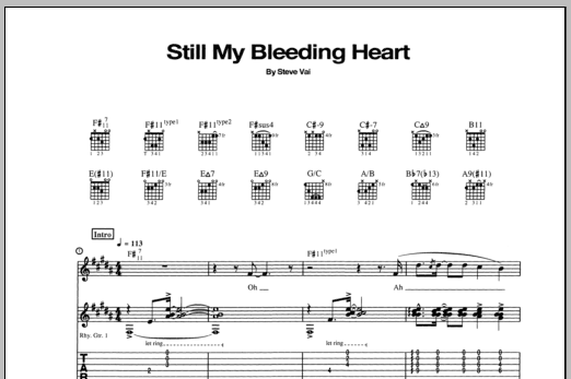 Product gallery: Page 1 of 1 Still My Bleeding Heart, Steve Vai