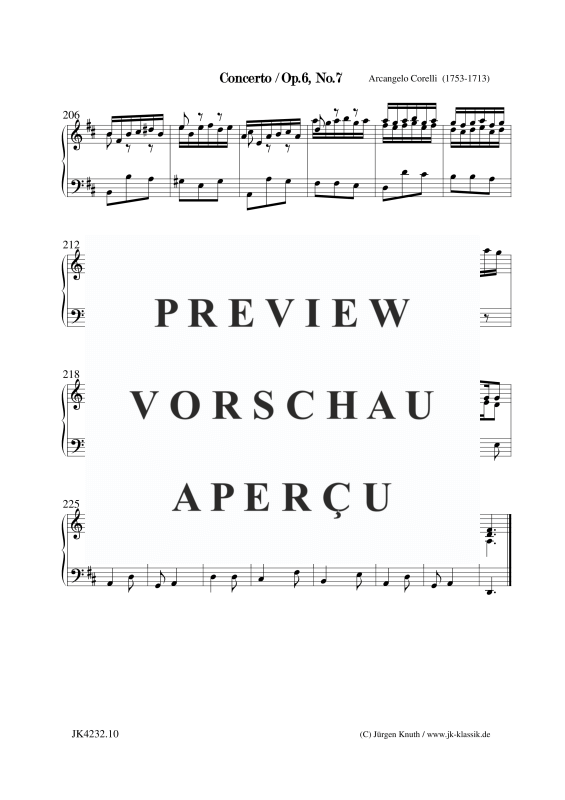 gallery: Concerto Op.6. No.7, , Klavier Solo