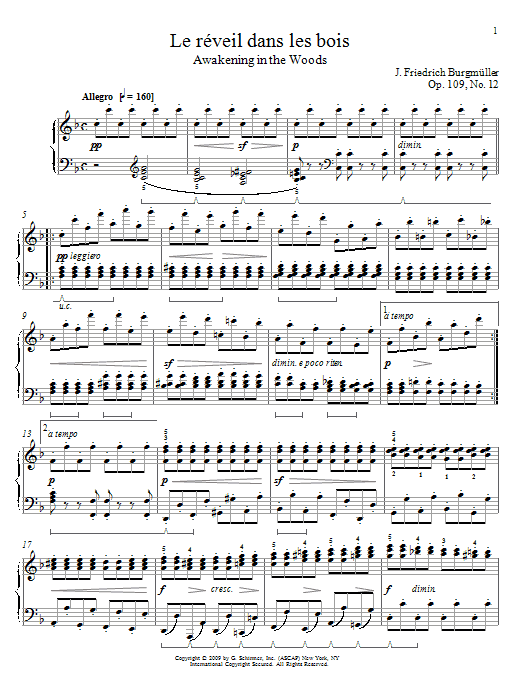 Product gallery: Page 1 of 1 Awakening In The Woods, Johann Friedrich Burgmuller
