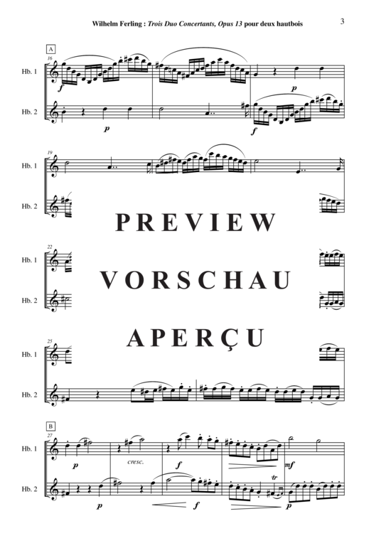Product gallery: Page 4 of 21 Three Duos Concertants, Opus 13 , , (Oboe duet)