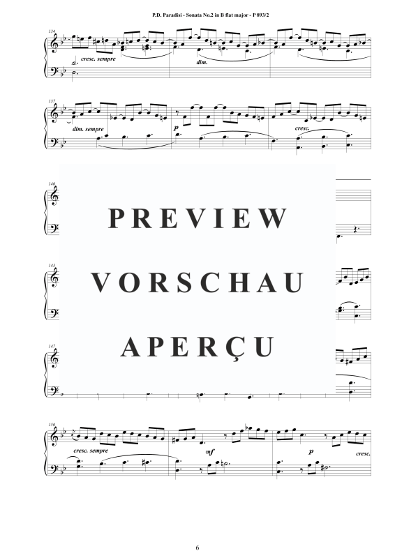 Produktgalerie: Seite 7 von 8 Sonate Nr. 2 in B-Dur, , Klavier Solo