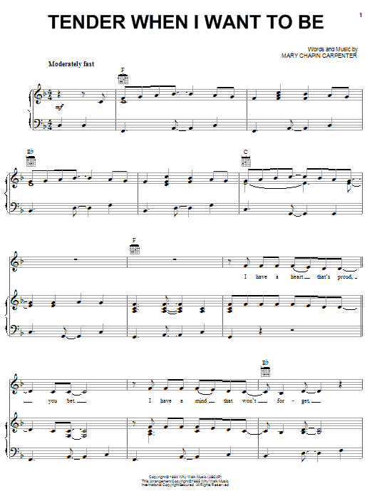 Produktbild zu: Tender When I Want To Be