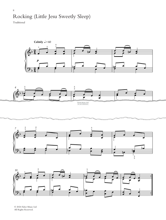 Product gallery: Page 1 of 1 Rocking (Little Jesu Sweetly Sleep), Traditional