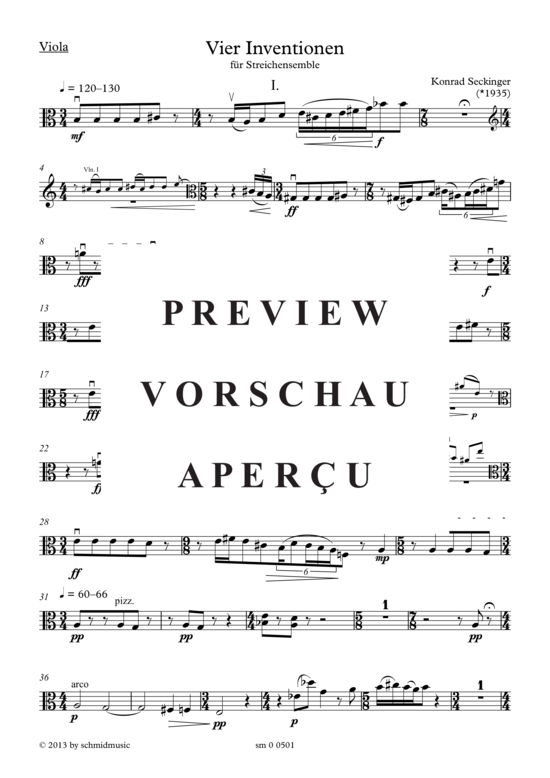 Produktgalerie: Seite 12 von 21 Vier Inventionen , , (Streichquintett, Stimmen)