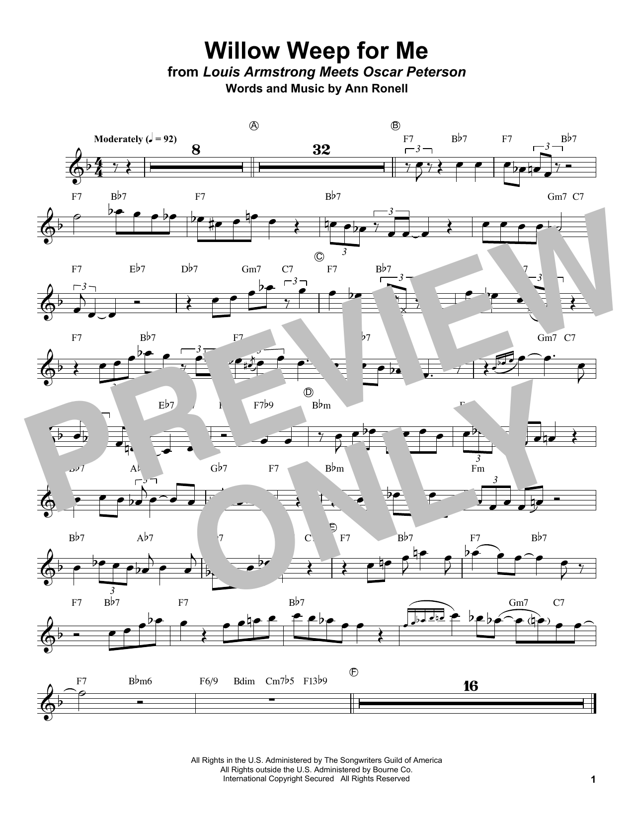Produktgalerie: Seite 1 von 1 Willow Weep For Me, Louis Armstrong, Trompete
