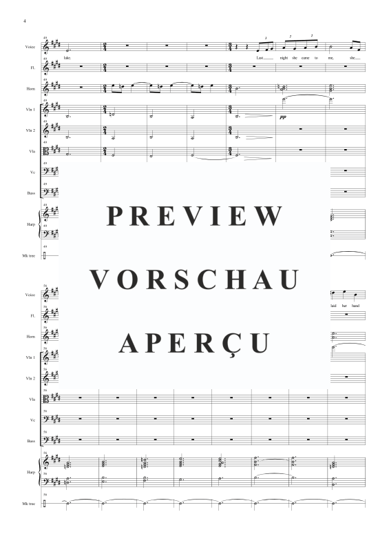 Produktgalerie: Seite 7 von 11 She Moved through the Fair, , Solo Gesang und kleines Orchester