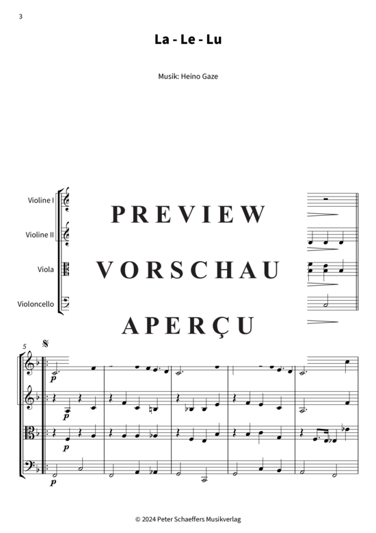 gallery: La - Le - Lu , Rühmann, Heinz, (Streicher Quartett)