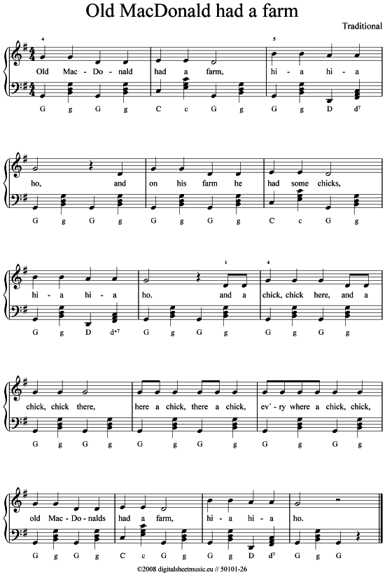 Product picture to: Old McDonald had a farm Traditional