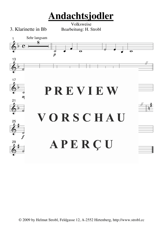 gallery: Andachtsjodler, , Klarinettenquartett