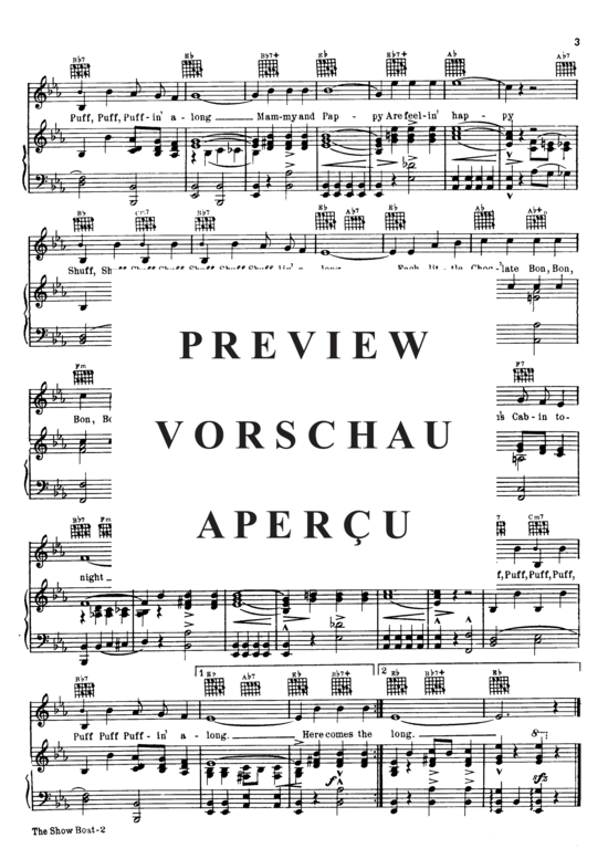 Produktgalerie: Seite 4 von 8 Here Comes The Show Boat , Popular Standard, Klavier und Gesang