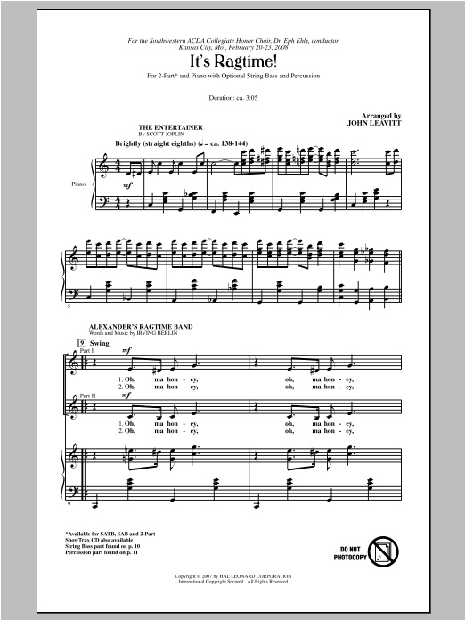 Produktbild zu: It's Ragtime!