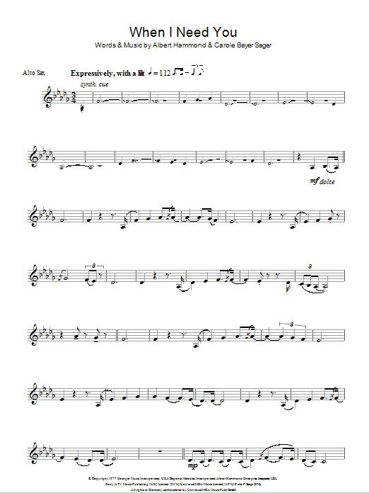 Produktgalerie: Seite 1 von 1 When I Need You, Leo Sayer, Melodieinstrument