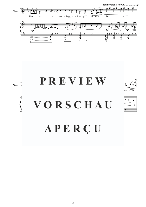 Produktgalerie: Seite 4 von 11 Norma (Act1) Casta Diva, , Sopran, Chor SSTB und Klavier