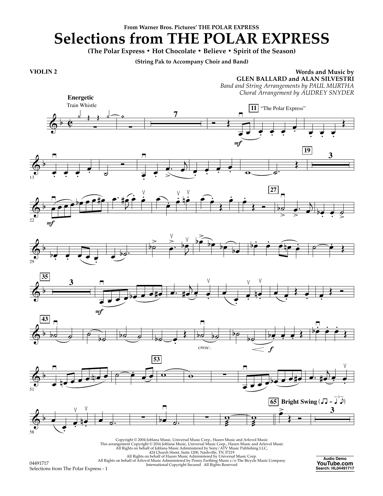 Produktbild zu: The Polar Express - Violin 2