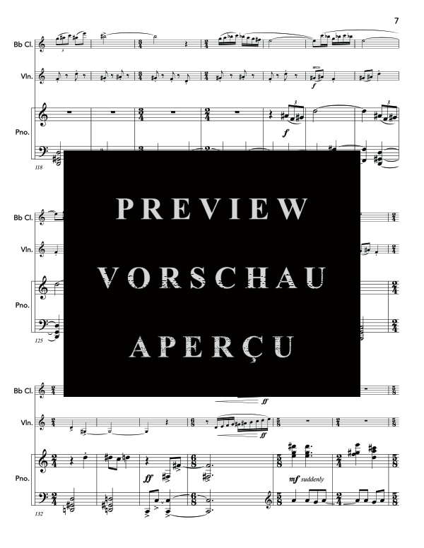 Produktgalerie: Seite 11 von 11 Knife of Loneliness, The, , (Trio Klarinette, Violine und Klavier)