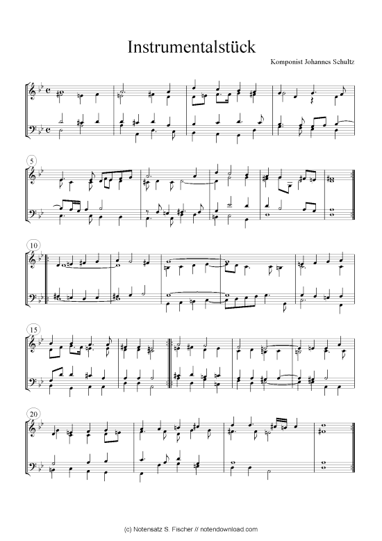 Produktbild zu: Instrumentalstück Johannes Schultz