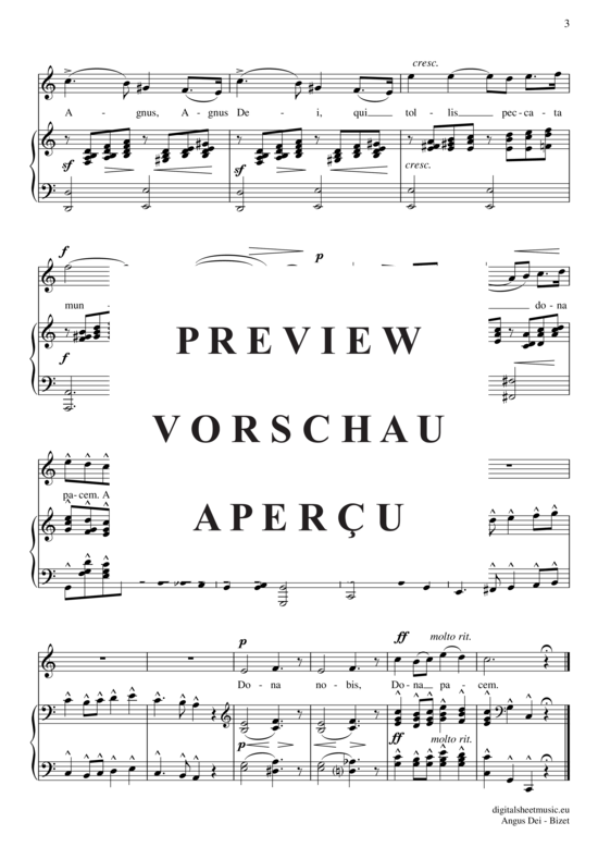 Product gallery: Page 4 of 4 Agnus Dei , , (Klavier + Gesang)(tief A - F´´)