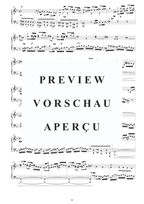 Produktgalerie: Seite 9 von 11 Fantasia und Fuge D-Moll BWV 903, , Klavier Solo