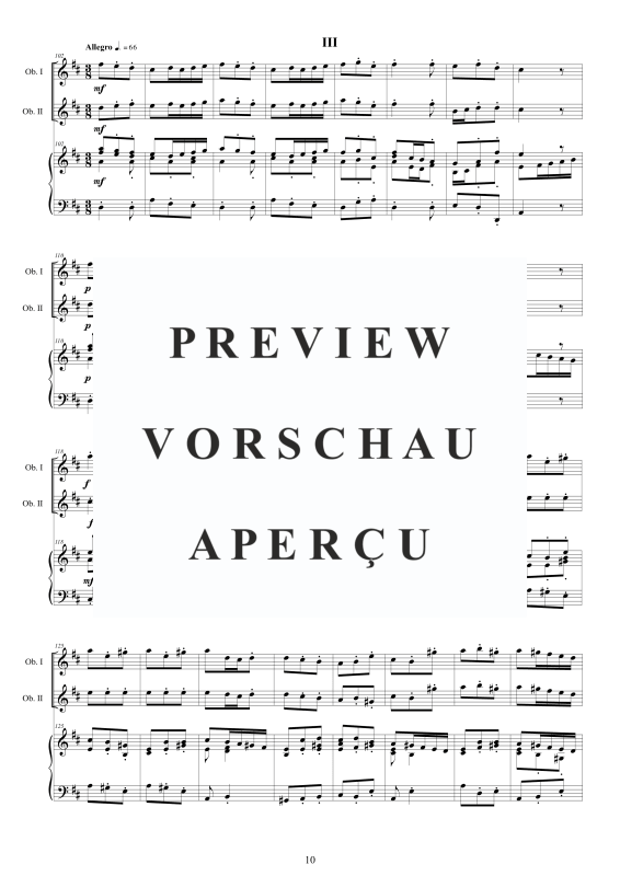 Product gallery: Page 11 of 11 Oboe Concerto No.12 in D-Dur Op.9, , 2 Oboes and Harpsichord