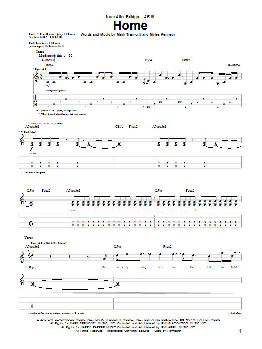 Produktgalerie: Seite 1 von 1 Home, Alter Bridge, Gitarre