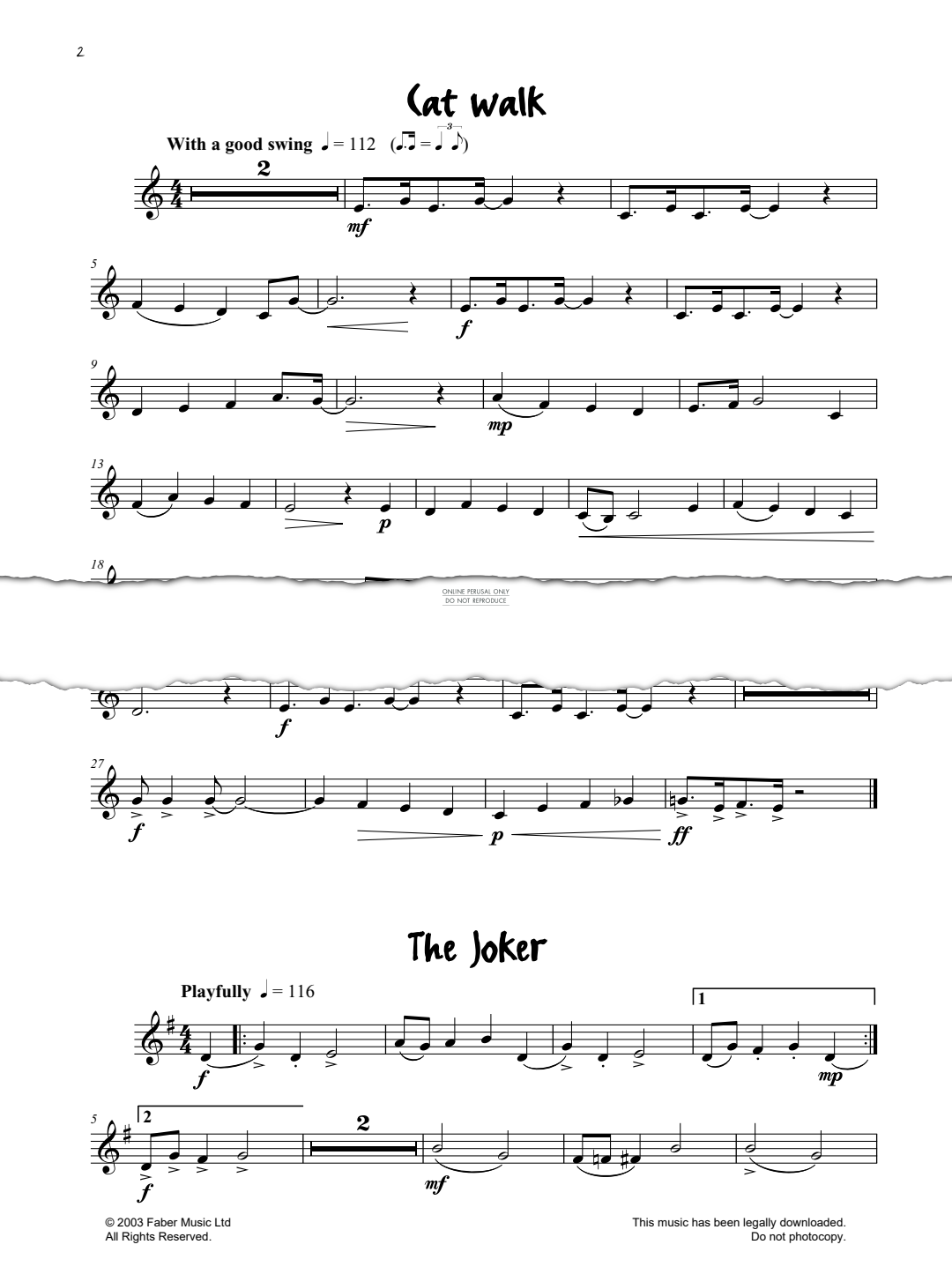 Produktgalerie: Seite 1 von 1 Cat Walk (from 'Really Easy Jazzin' About'), Pam Wedgwood, Klavier, Trompete