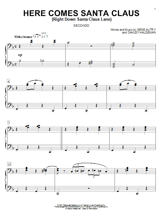 Produktbild zu: Here Comes Santa Claus (Right Down Santa Claus Lane)