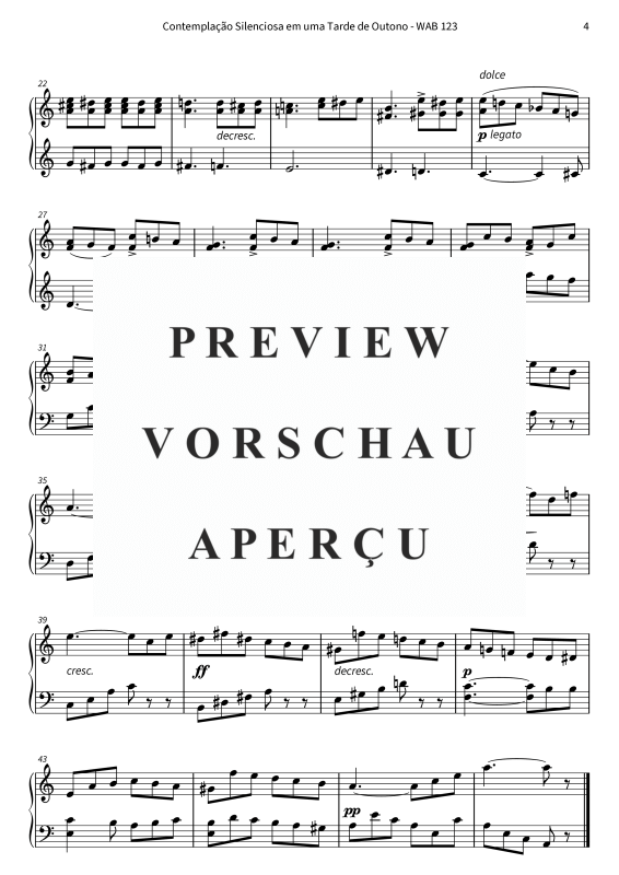 Product gallery: Page 6 of 6 Contemplação Silenciosa em uma Tarde de Outono - Versão simplificada, , Piano Solo