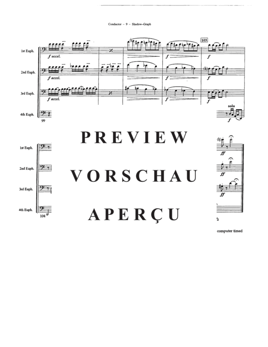 Product gallery: Page 11 of 21 Shadow-Graph , , (Euphonium Quartet)
