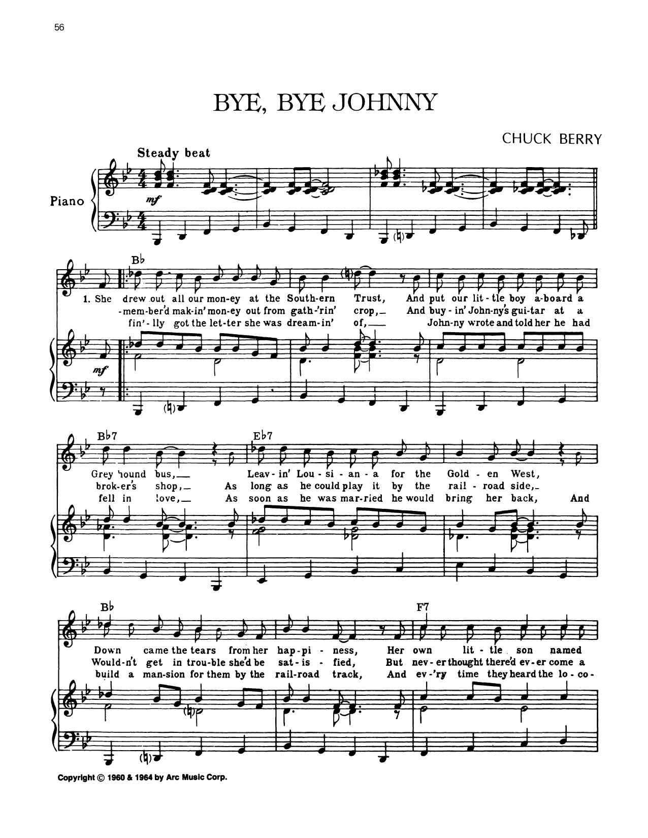 Product picture to: Bye, Bye Johnny