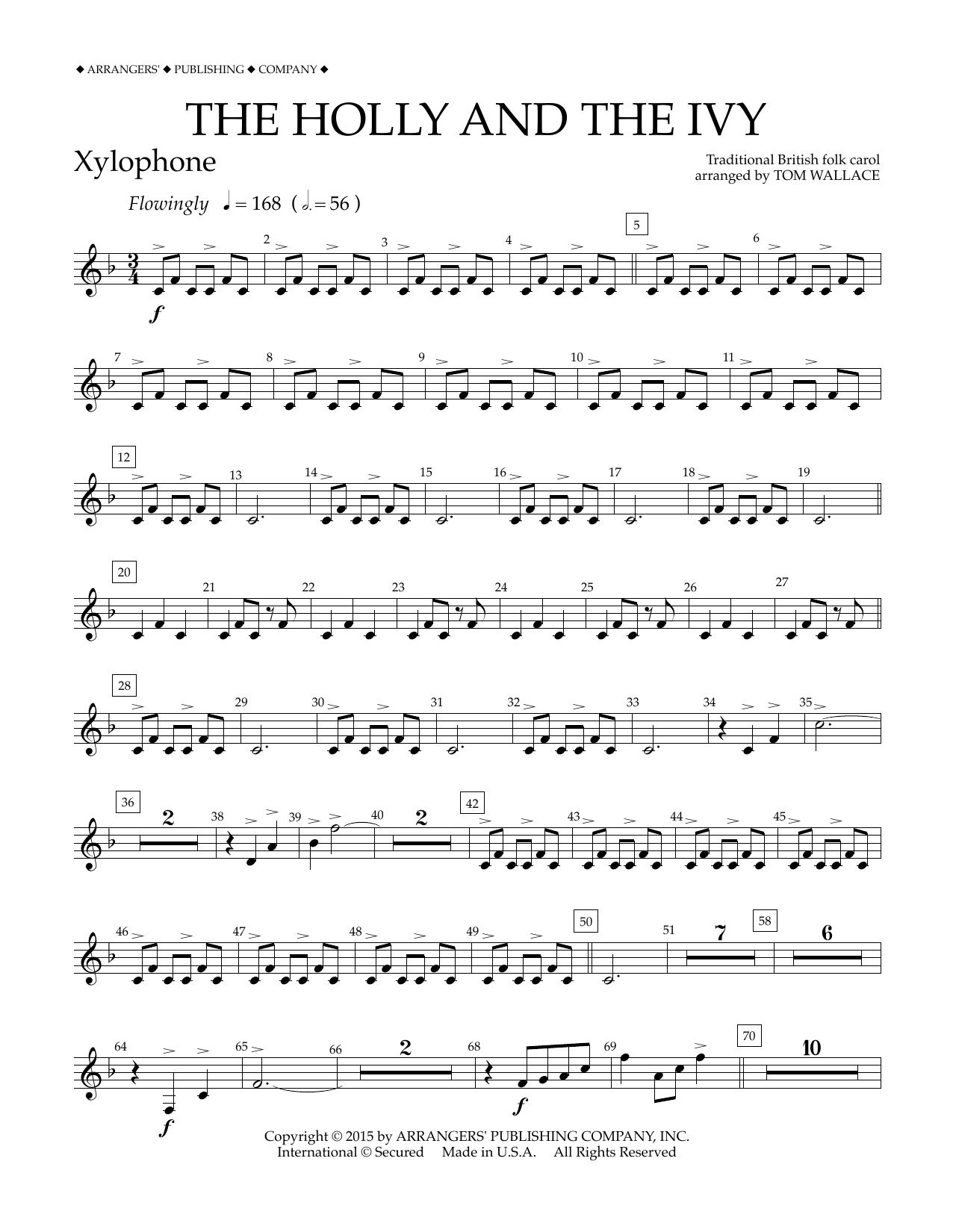 Product gallery: Page 1 of 1 The Holly and the Ivy - Xylophone, Tom Wallace