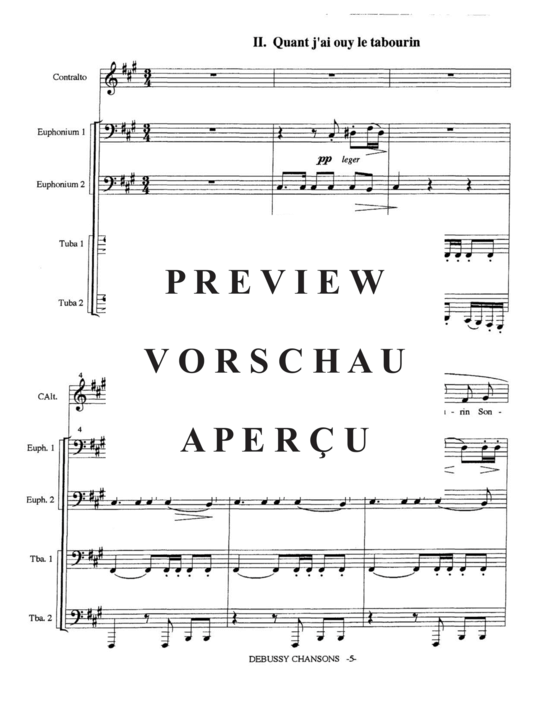 Product gallery: Page 7 of 21 Trois Chansons , , (Tuba Quartett EETT)