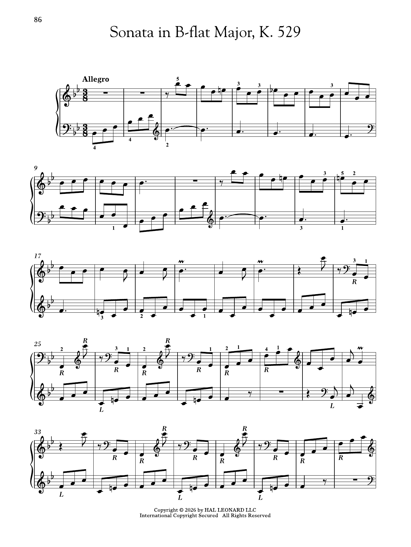 Produktgalerie: Seite 1 von 1 Sonata In B-Flat Major, K. 529, Domenico Scarlatti, Klavier