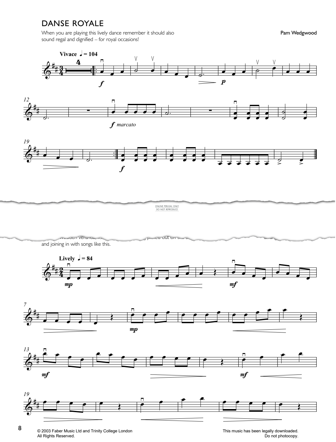 Produktgalerie: Seite 1 von 1 Danse Royale, Pam Wedgwood, Klavier, Violine