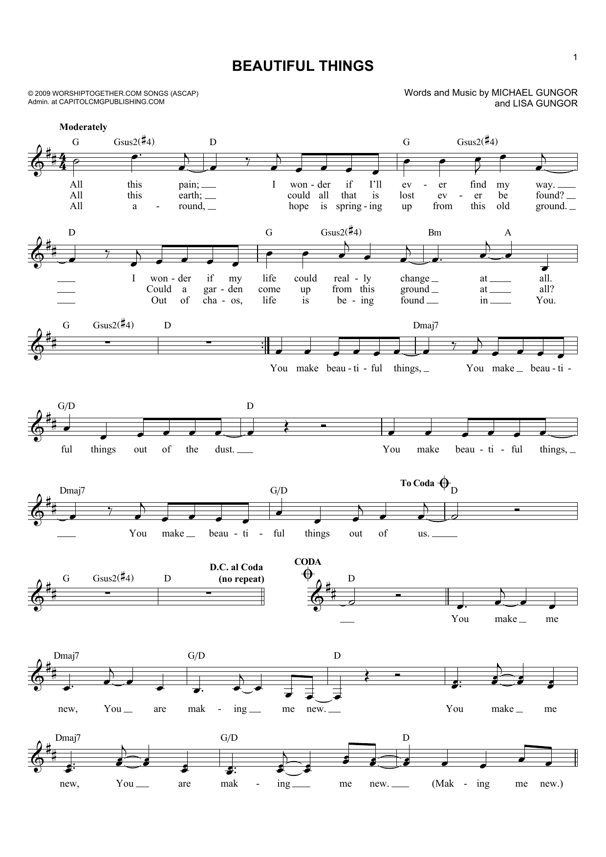 Product picture to:  Beautiful Things - Michael Gungor