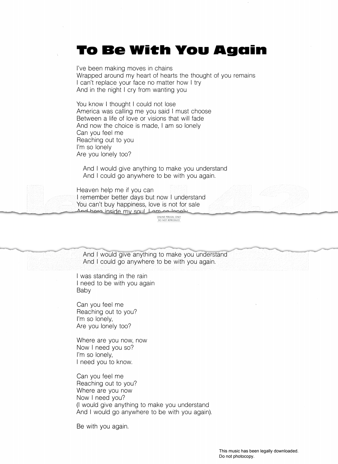 Produktbild zu: To Be With You Again