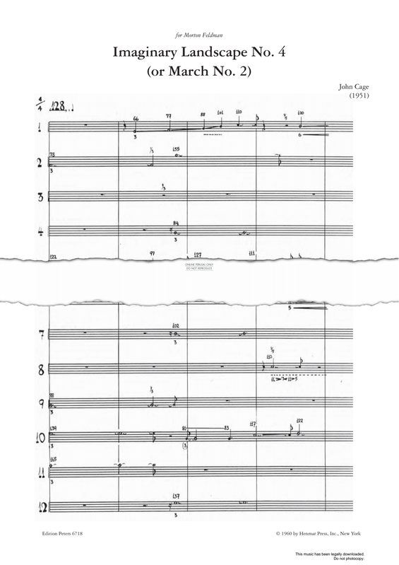 gallery: Imaginary Landscape No.4 (or March No.2), John Cage