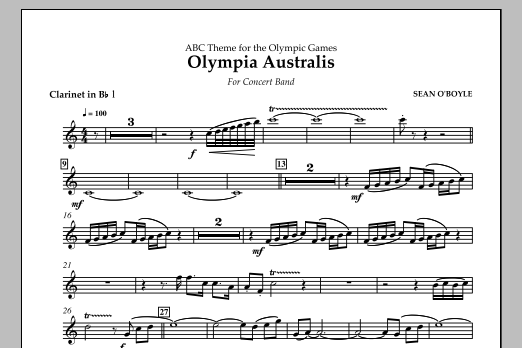 Produktgalerie: Seite 1 von 1 Olympia Australis (Concert Band) - Bb Clarinet 1, , Ensemble