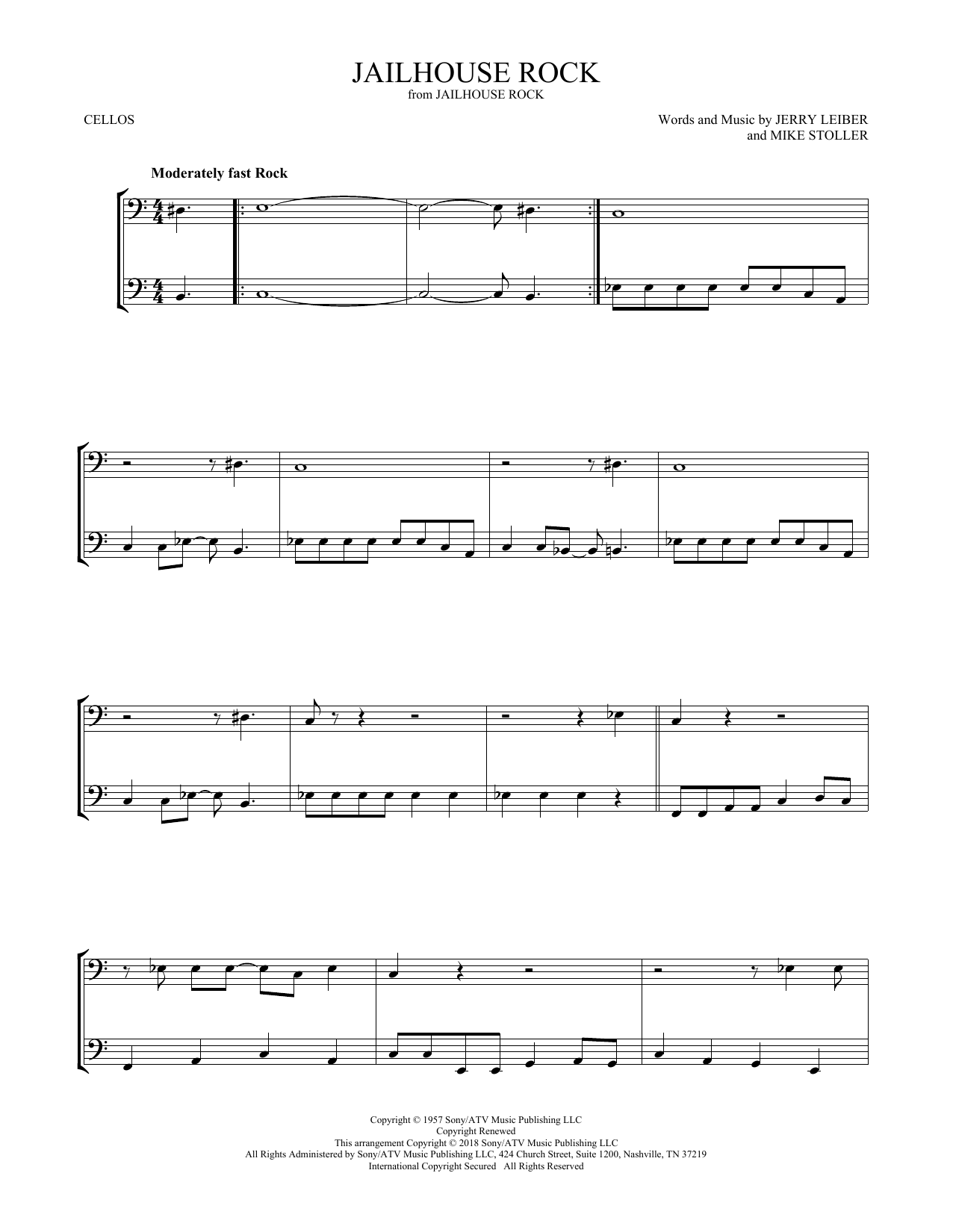 Produktgalerie: Seite 1 von 1 Jailhouse Rock, Elvis Presley, Violoncello