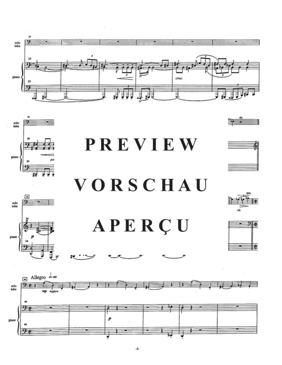 Produktgalerie: Seite 6 von 21 Concerto , , (Tuba + Klavier)