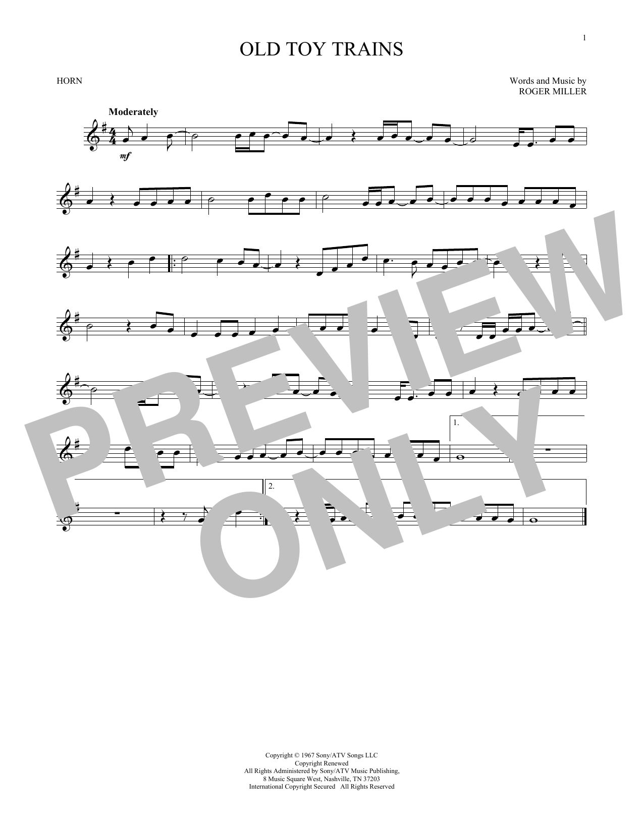 Produktgalerie: Seite 1 von 1 Old Toy Trains, Roger Miller, Horn