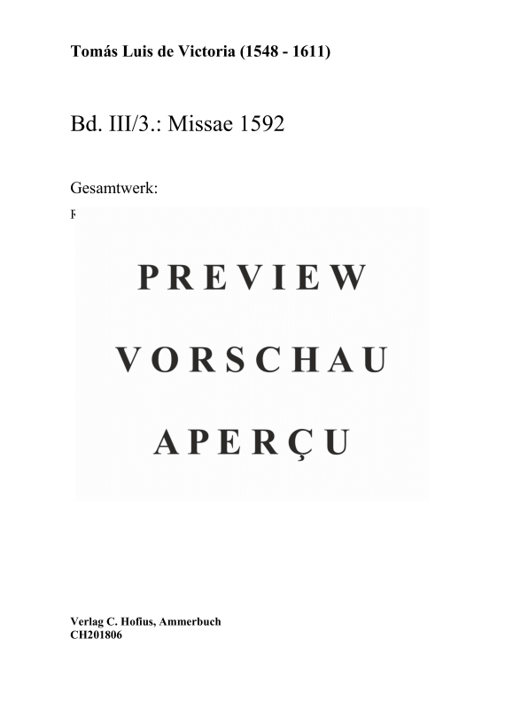 gallery: Missae 1592 (Messen Bd. 3), , (4-8 Vokalstimmen)