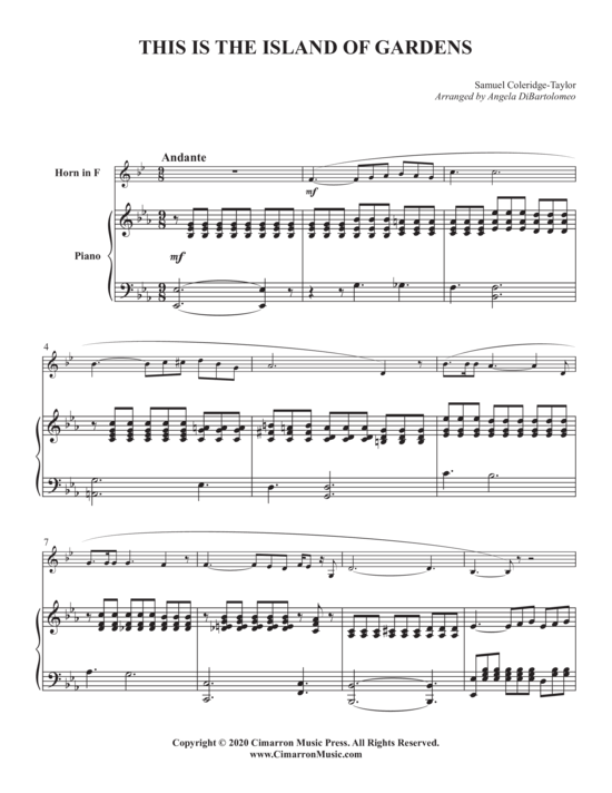 Produktbild zu: This is the Island of Gardens Samuel Coleridge-Taylor