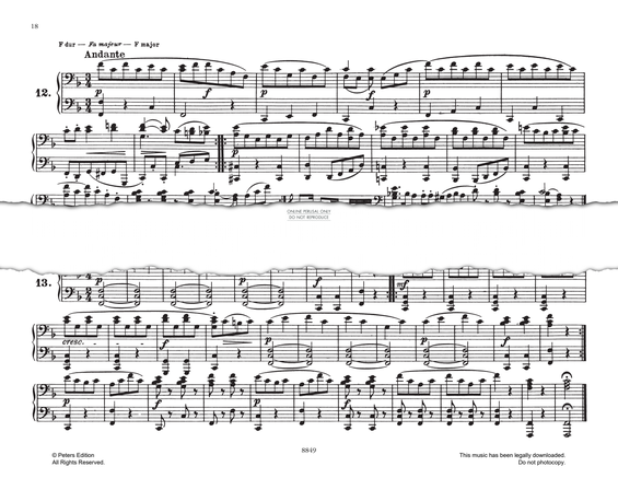 Product picture to: Allegro In F Major (No.13 from 'Melodische Übungsstücke Op.149')