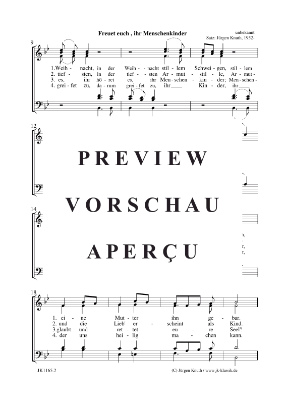 Product gallery: Page 3 of 3 Freut euch, ihr Menschenkinder , , (mixed choir)