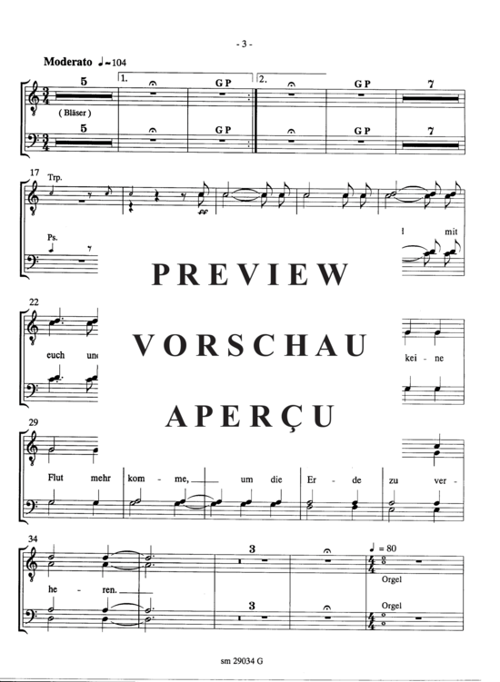 Product gallery: Page 4 of 5 Gottes Verheissung nach der Sindflut , , (male choir edition)