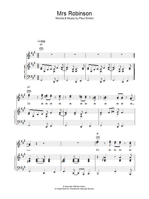 Product gallery: Page 1 of 1 Mrs. Robinson, Simon & Garfunkel